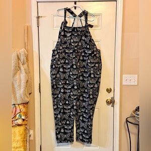Lucy & Yak Black and White Bug Jumpsuit